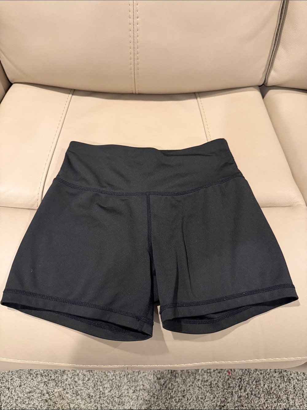 Sports Wear - Black High-Rise Women’s Active Shorts